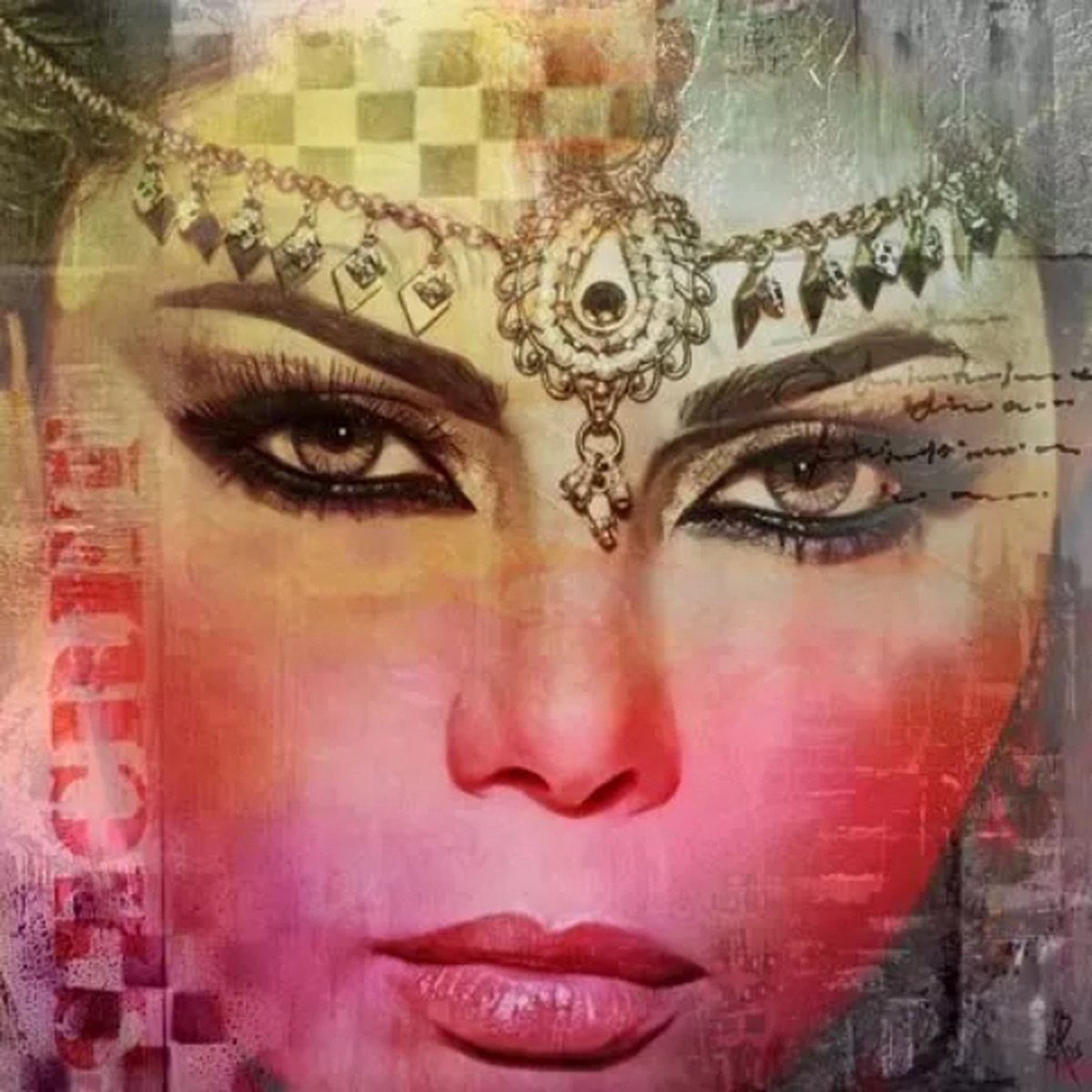 Safaary - Arabische schilderij Arabian Haifa Roze