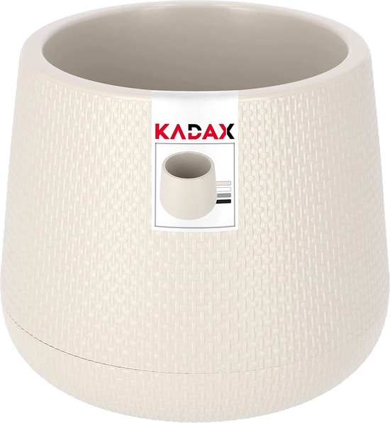 KADAX Flower Pot in plastica, ⌀ 11-19 cm, 7 colori, vaso a pianta semplice, secchio di piantagione moderna, robusta protezione della pentola di fiori, vaso rotondo (⌀ 19 cm, menta piperita