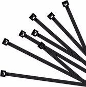 200x Kabelbinders zwart 100 x 2,5 mm - tie wraps / ribs
