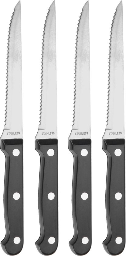 16x pièces Couteaux à Couteaux à steak à viande couverts 23 cm - Couper la viande - Couverts - Couteaux tranchants