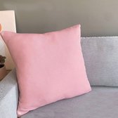Decohome Zaragoza collectie sierkussen – Roze - 60x60 cm – Gevuld – Polyester – Decoratie – Bank – Woonkamer - Kussenhoes