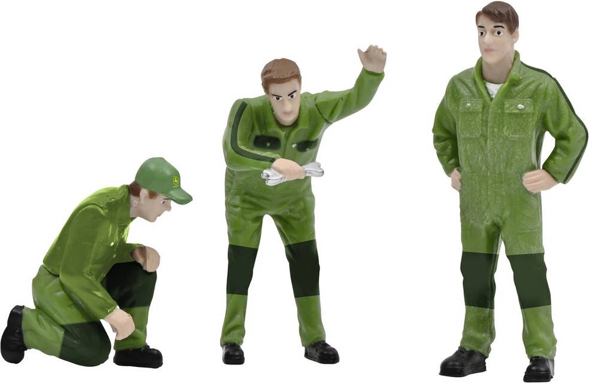 Schuco Schaal 1 figuren John Deere monteurs Geverfd