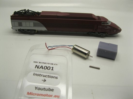 Kit de conversion moteur micromoteur NA001 pour Arnold 4321 Lima 163923 et autres