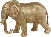 Figuren - Sculptuur "elephant" L Goud Polystone 27x11x19cm