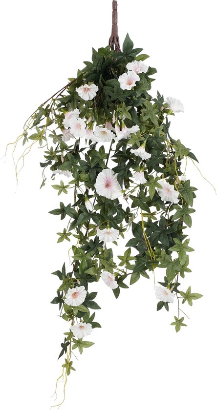 Mica Decorations Petunia Kunst Hangplant - H80 x Ø20 cm - Crème