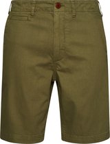 Superdry Vintage Officer Chino Short Homme Pantalon - Vert - Taille 34
