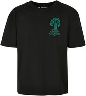 Urban Classics - Organic Tree Logo Kinder T-shirt - Kids 110/116 - Zwart