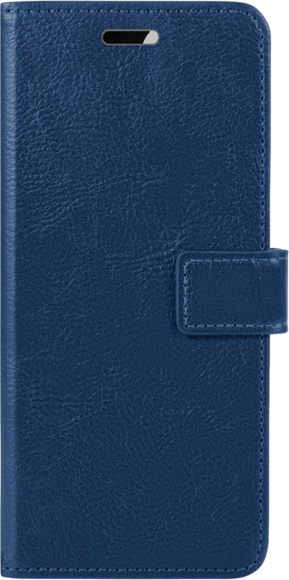 Hoes Geschikt voor Samsung A12 Hoesje Bookcase Hoes Flip Case Book Cover - Hoesje Geschikt voor Samsung Galaxy A12 Hoes Book Case Hoesje - Donkerblauw