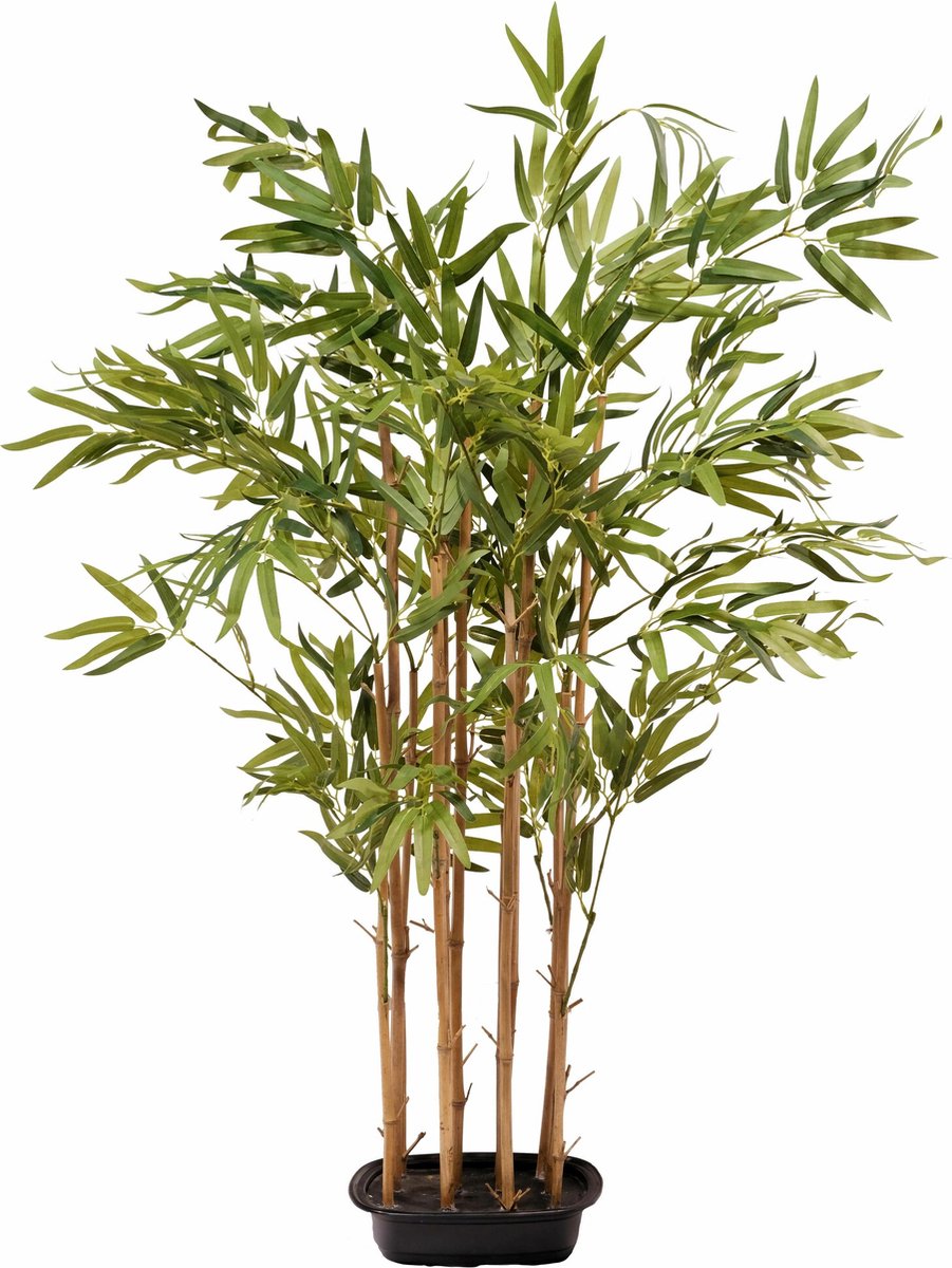 Blad Kunstmatige Topiary Bay Laurel Boom Bal Stijl Plain Stem in Zwarte Kunststof Pot, 90 cm (3ft) Twist