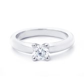 Witgouden damesring - 14 karaat - diamant - R&C RIN0082L/Feline - uitverkoop Juwelier Verlinden St. Hubert - van €2734,- voor €1695,-