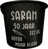 Cadeau Emmer - Sarah - Botox - 12 liter - zwart - cadeau - geschenk - gift - kado - surprise