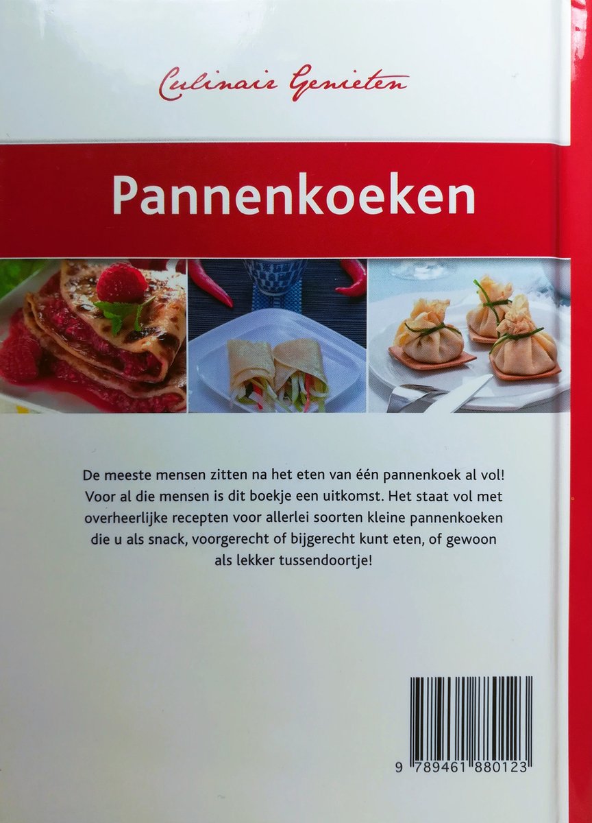 culinair genieten Pannenkoeken geb - back cover