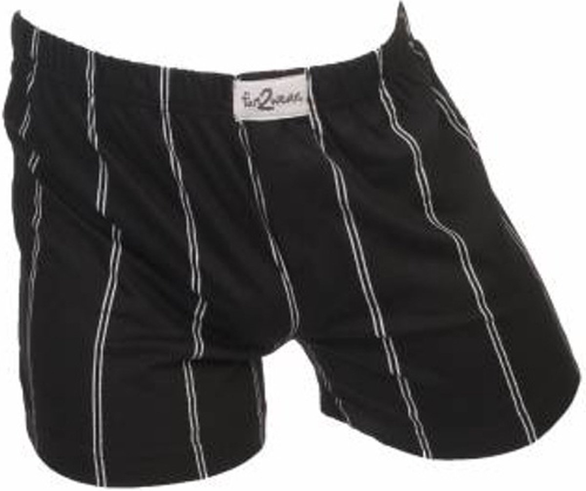 Funderwear / Fun2wear heren boxershort krijtstreep - 3XL - Zwart