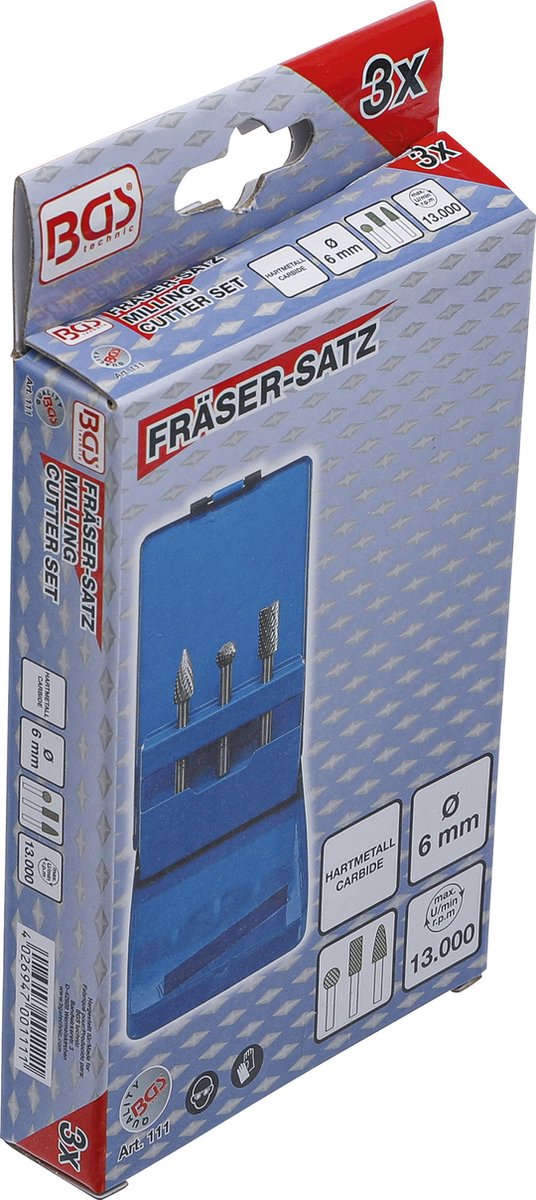 BGS 3-delige frezenset - 111