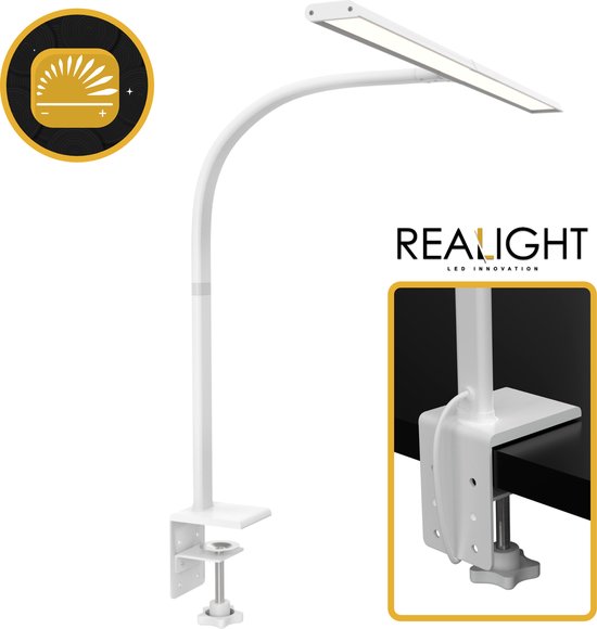 maart Toestemming Mona Lisa Realight bureaulamp – Daglichtlamp – Klemlamp – Thuiswerkplek Monitor lamp  –... | bol.com