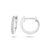 YO&NO - Boucles d'oreilles Pop Diamant - 0.06ct (2x 0.03ct) h si - Or blanc - 14 kt