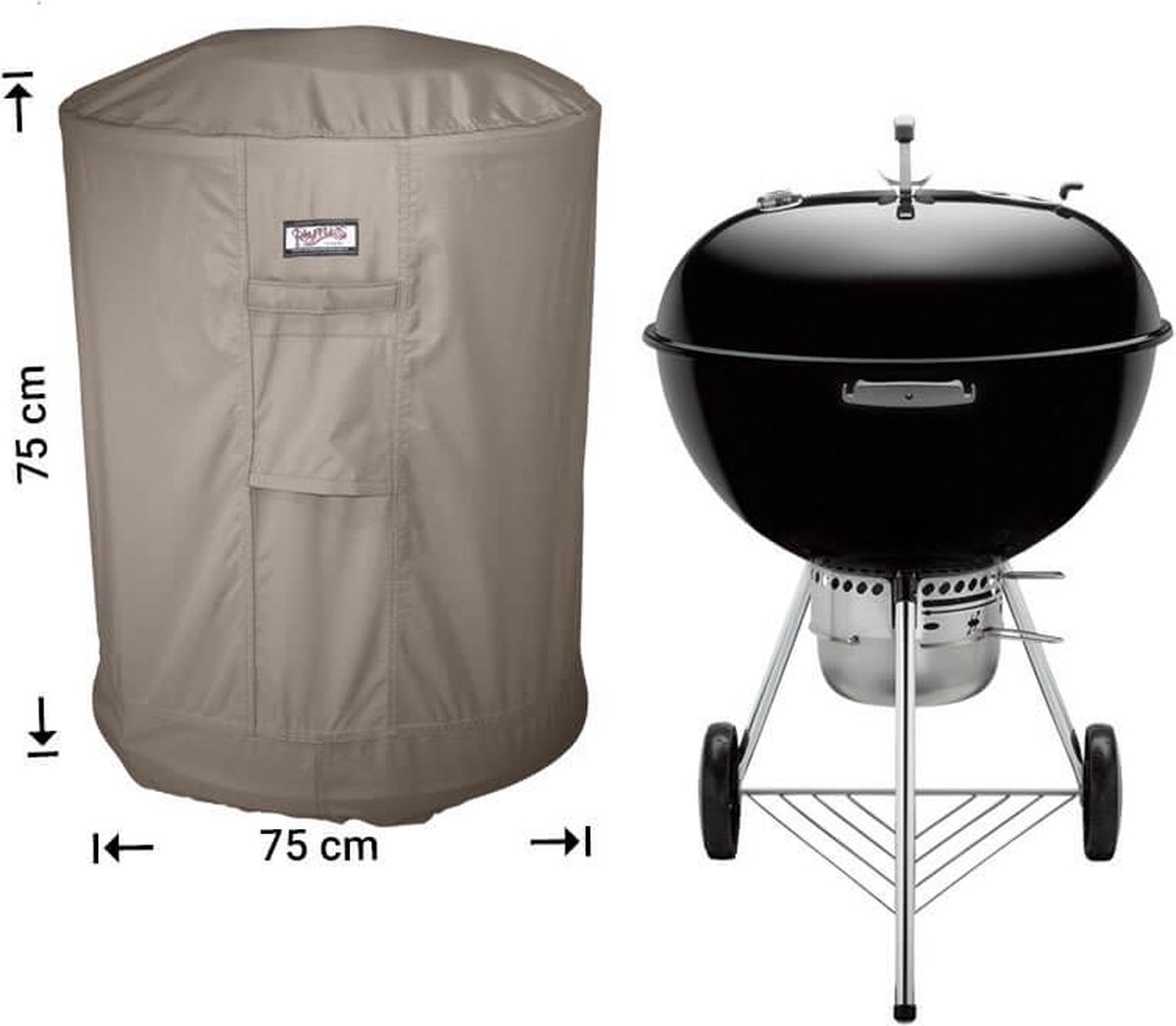 Housse de Protection pour Grand Barbecue - 80 x 120 x 75 cm