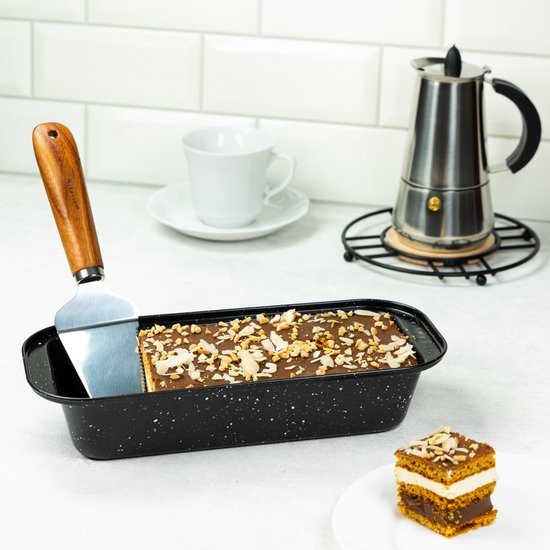 Kinghoff 1549 - Moule à pain / gâteau - marbre - 30 x 13 x 6 cm