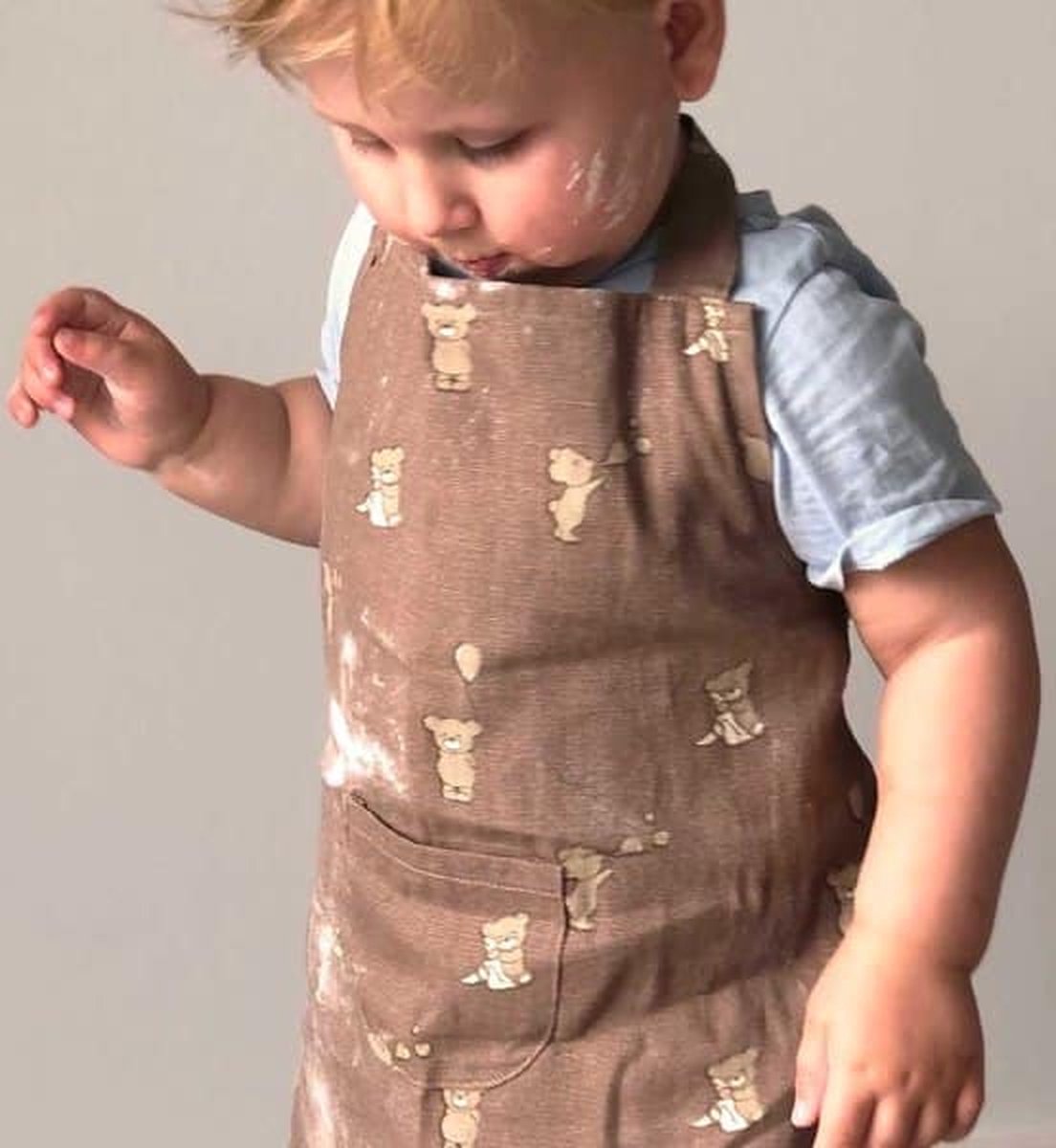 Petú Petú Eve kinder kook schort (Teddy) - Kookshort - Voor kinderen