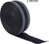Strijkband Zwart - 3 meter - zelf eenvoudig een broek korter maken - zoomband - geschikt voor 4 broeken - 2,5 cm breed