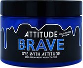 Attitude Hair Dye - Brave Semi permanente haarverf - Blauw/Chroomkleurig