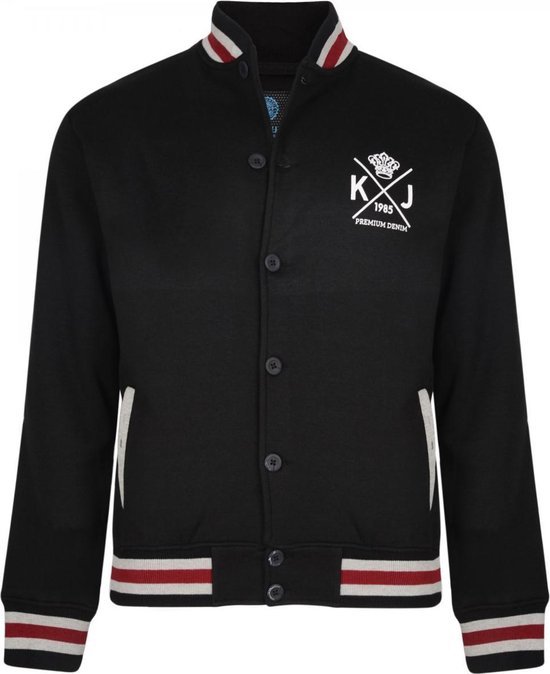 Kam Jeans Unisex Varsity Jacket Matt 2XL Zwart