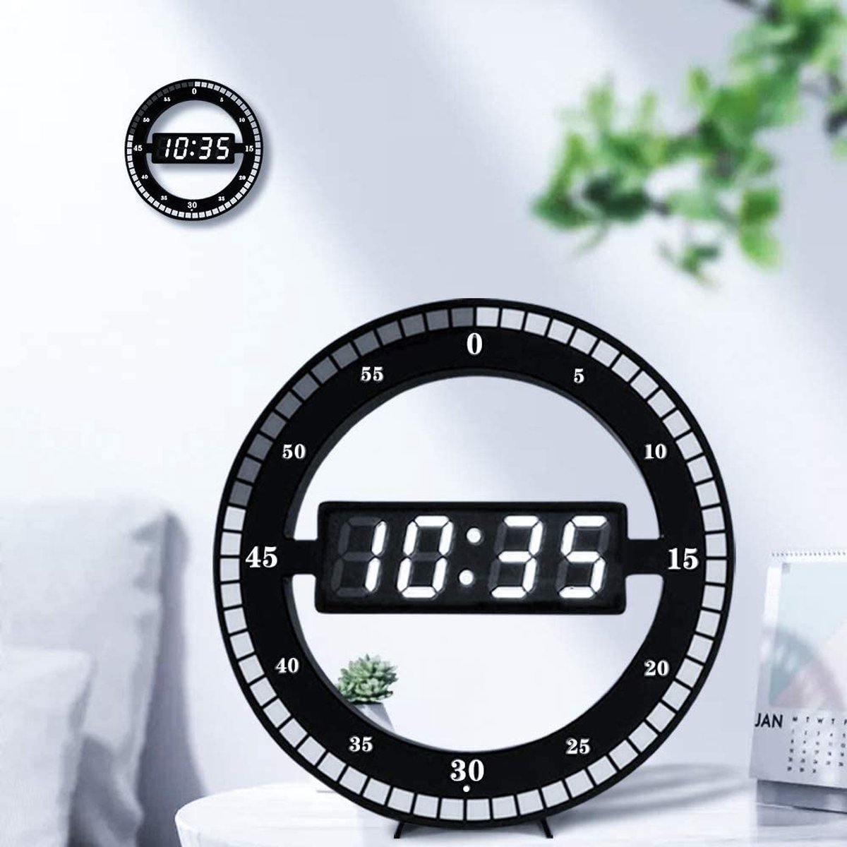 Inzetbare Klokkop Met Quartz Uurwerk - DIY Wandklok Set - Eenvoudige Cijfers, Duurzaam Kunststof - Ideaal Voor Eigen Horloge Creaties
