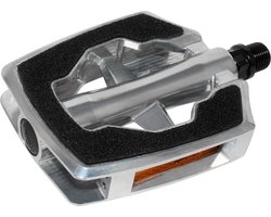 Cordo Pedaal Nonslip Sandblock Aluminium Zilver