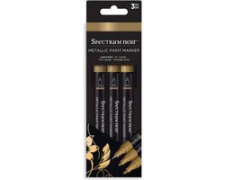 foto van Spectrum Noir Acrylic Paint Marker Metallic sets (3st) - Liquid Gold