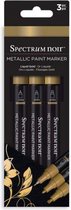 Spectrum Noir Acrylic Paint Marker Metallic sets (3st) - Liquid Gold