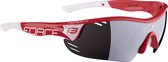 FORCE RACE PRO Matt Red Polarized Sportbril met UV400 Bescherming en Flexibel TR90 Frame - Unisex & Universeel - Sportbril - Zonnebril voor Heren en Dames - Fietsaccessoires