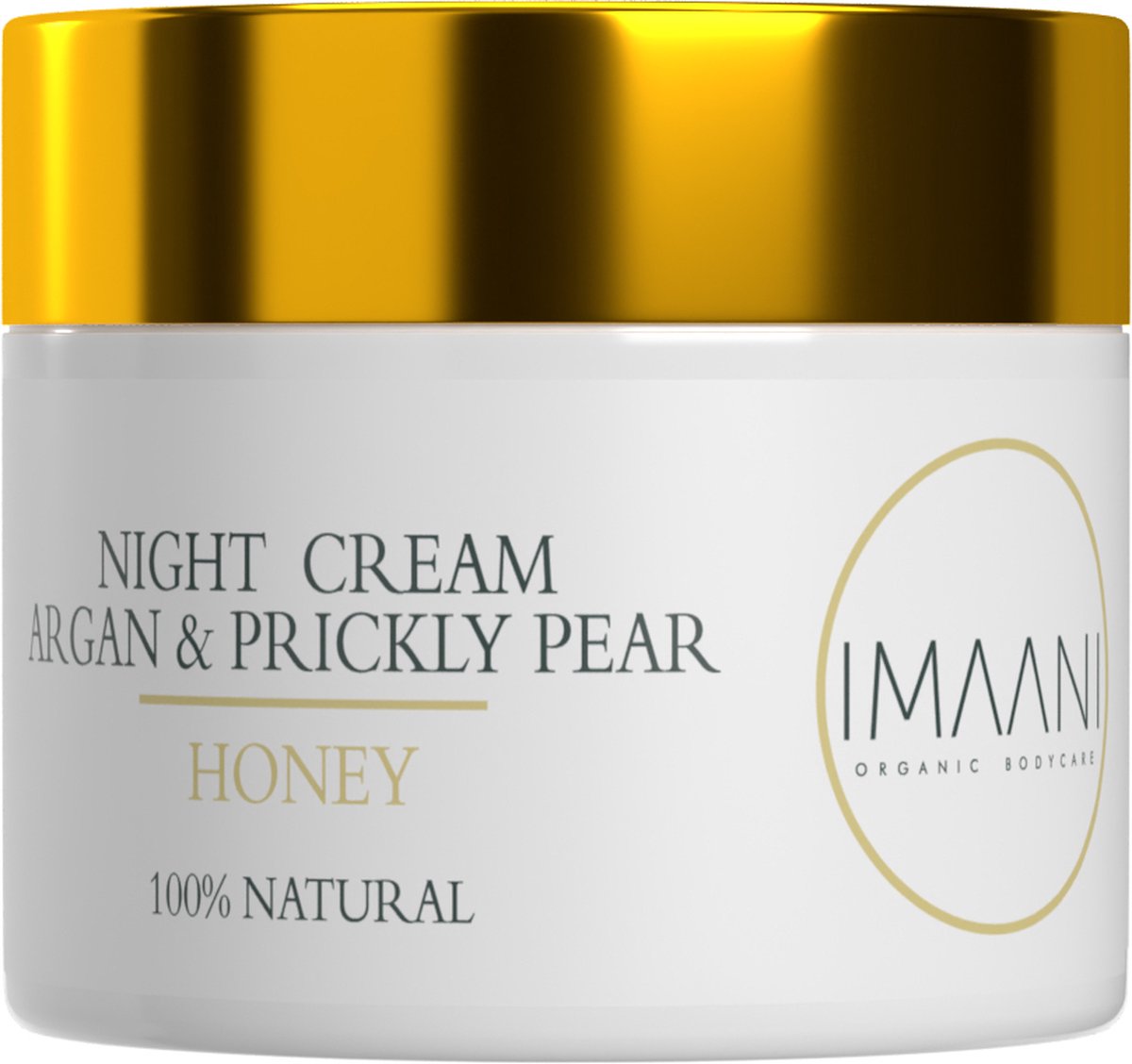 IMAANI - Nachtcrème Anti rimpels - 100% natuurlijk! - vertraagd huid veroudering - Alle huidtypes - argan olie, cactusvijg en honing