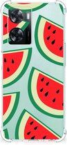Smartphone hoesje OPPO A57 | A57s | A77 4G Telefoonhoesje met tekst met transparante rand Watermelons