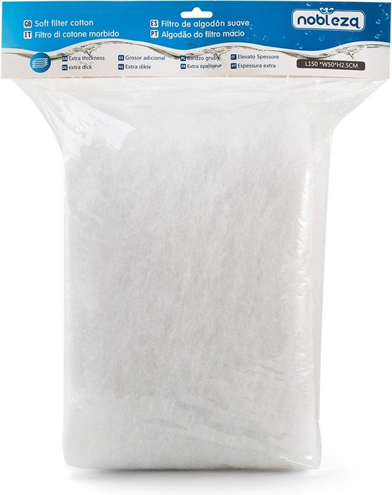 Mousse filtrante biochimique pour aquarium, 50 cm x 50 cm x 2 cm