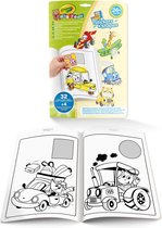 Crayola - Mini Kids - Kleurboek - Album met Stickers & Vormen - 32 Kleurplaten en 4 Vellen Stickers