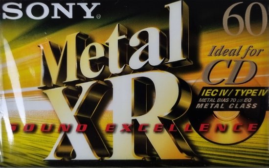 Compact Cassette Sony Metal XR 100 (5 Stück) (Neu und originalverpackt