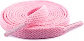 Lange Platte Schoenveters 160cm Roze | Veters | Sneakers | Veter Vervanging | Schoeisel Strikken