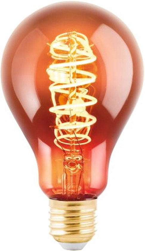 EGLO LED Lamp - E27 - 13 cm - Koper - 2000K - Dimbaar