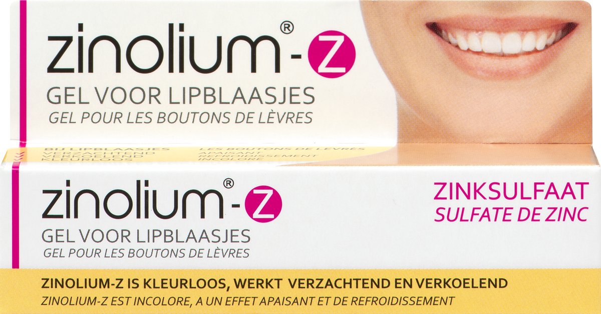 Goedkoopste Zinolium-Z Koortslipbehandeling Gel tegen lipblaasjes - Op basis van zinksulfaat - 5 gram