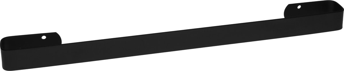 QUVIO Handdoekhouder - Handdoekhouder - Handdoekstang - Handdoekhaakjes - Badkamer accessoires - Zwart - 40 cm
