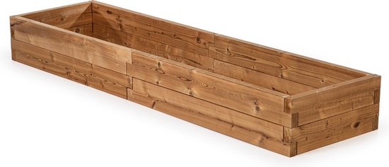 Foto: Witbosch plantenbak 210 x 57 x 25 cm modulair design thermowood