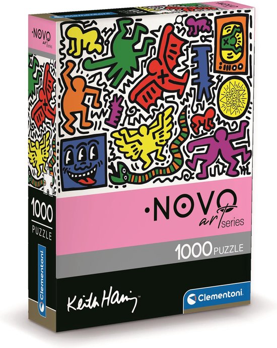 Clementoni - Puzzle Keith Haring Boîte compacte - 1000 pièces - 39756 | bol