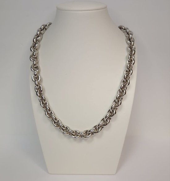 Collier Jasseron - collier femme - argent - 925dz - plaqué rhodium - vente