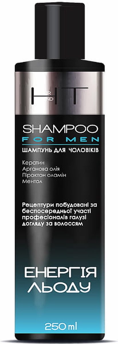 Shampoo voor mannen tegen roos - Ice Energy - piroctone olamine - keratine - menthol 250m