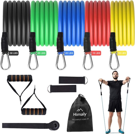 Himaly Resistance band set Fitness Elastiek Weerstandsbanden