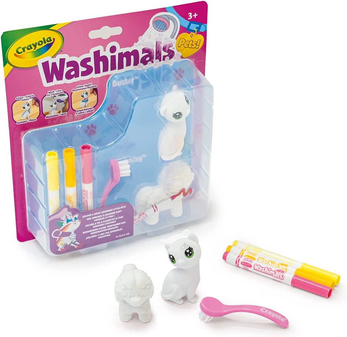 Crayola - Washimals - Hobbypakket - Pets Navulset Hondje & Poesje