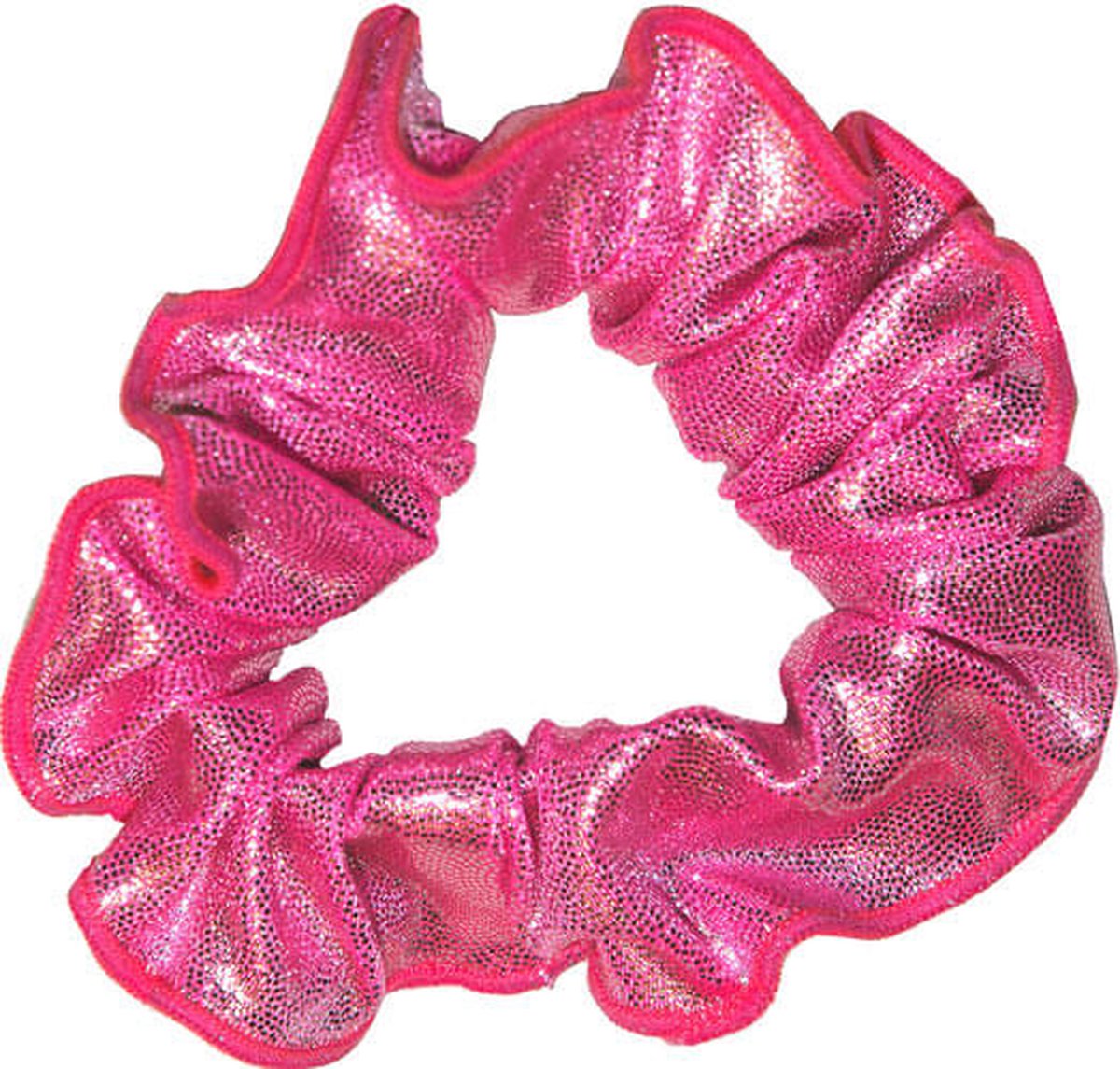 Snowflake - Hair Scrunchie - Mystique Glansstof - Turnen - Meisjes - Haarwokkel - Elastisch - Roze - One Size