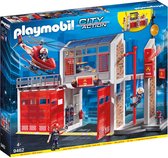 playmobil city action grote brandweerkazerne met helicopter 9462