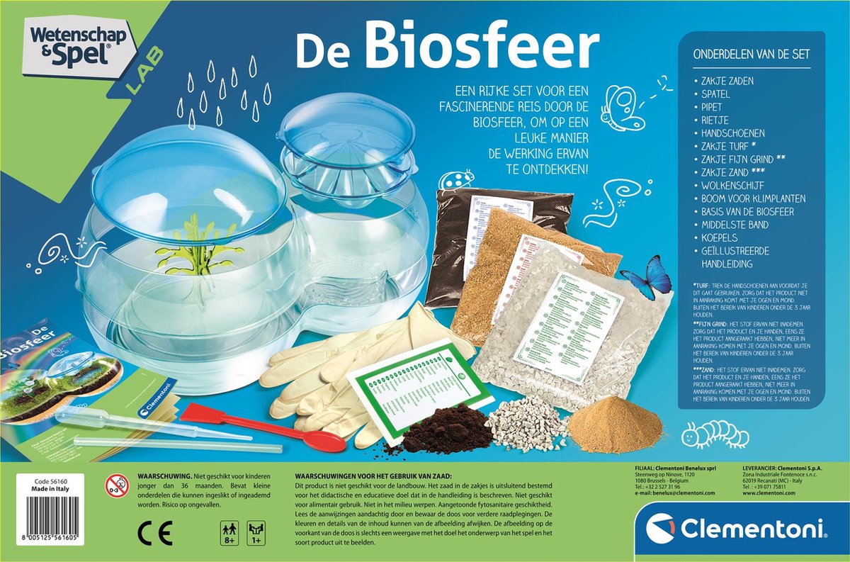 Clementoni Wetenschap & Spel - De Biosfeer - Experimenteerdoos