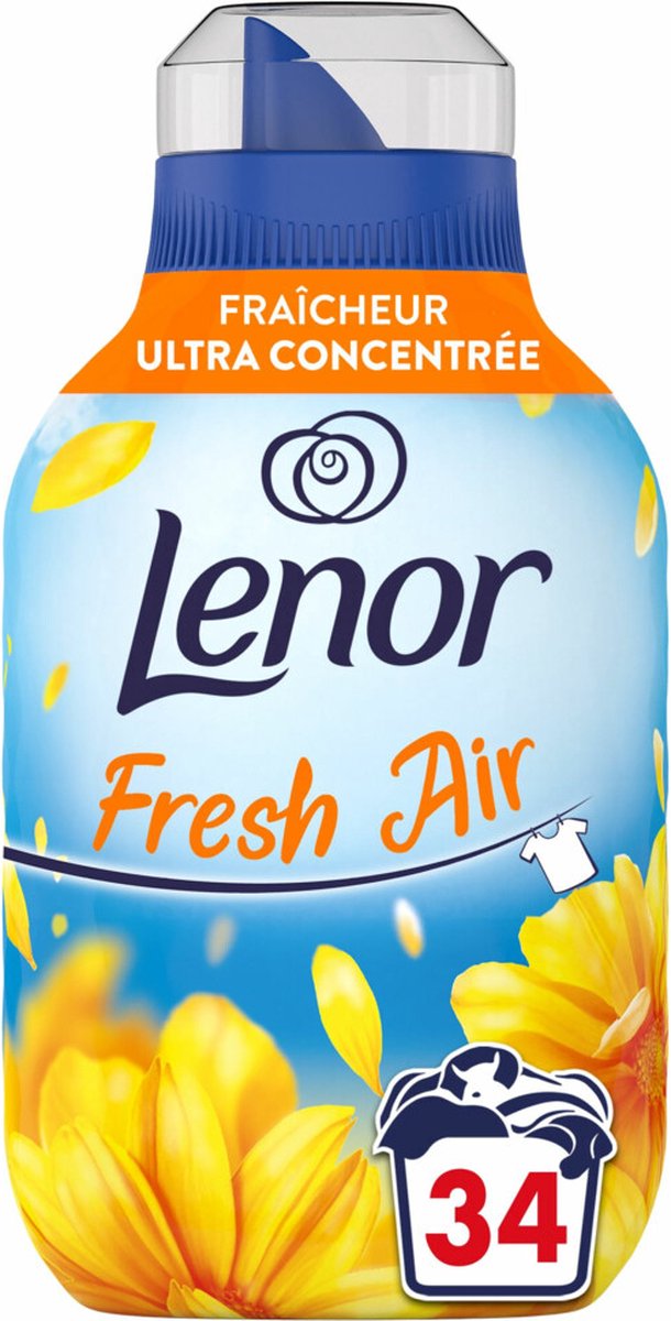 Goedkoopste Lenor Wasverzachter Fresh Air Stralende Zon 34 Wasbeurten 476 ml